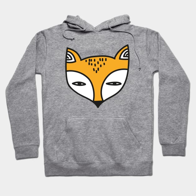 FOX CUTE FACE kawaii baby animal pet sticker shirt design Hoodie by nanaminhae